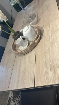 Hot Tavolo in legno rettangolare Tavolo industrial   in offerta outlet Tavoli