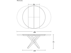Tavolo in legno rotondo Fahrenheit round a prezzo scontato^Altacom Outlet