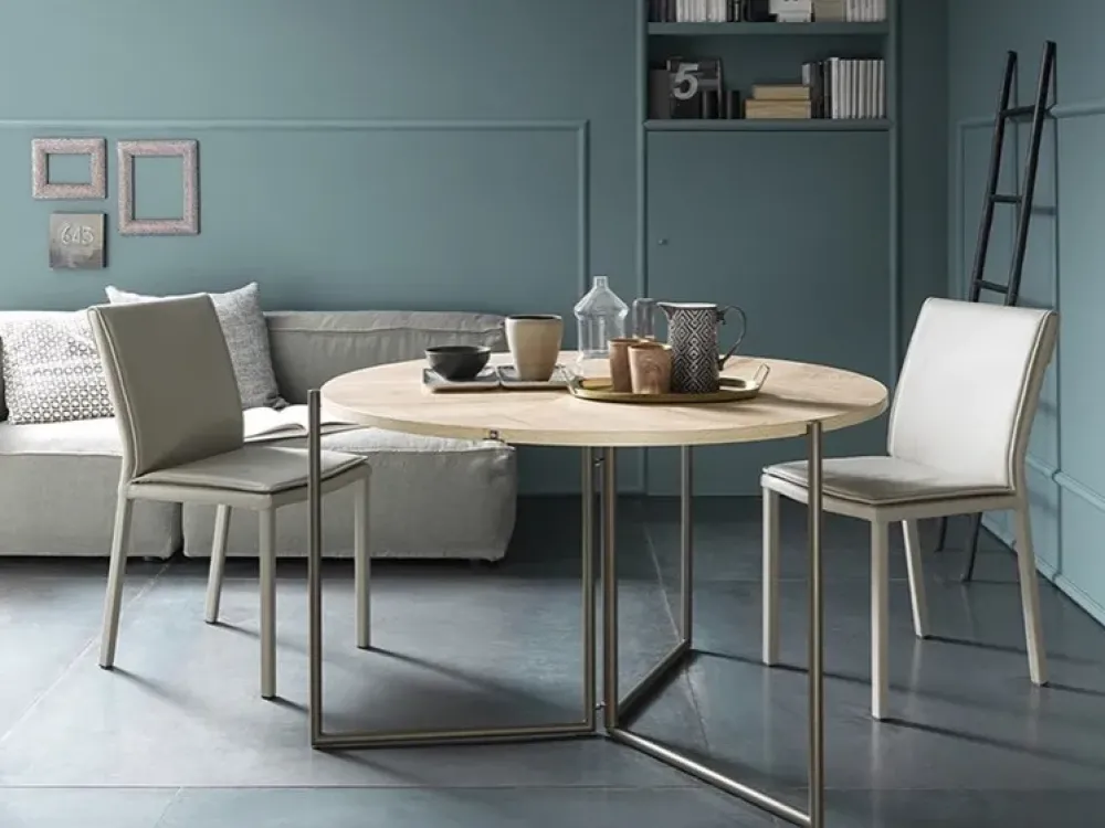 Altacom Tavolo in legno rotondo Icaro in offerta outlet- Tavoli