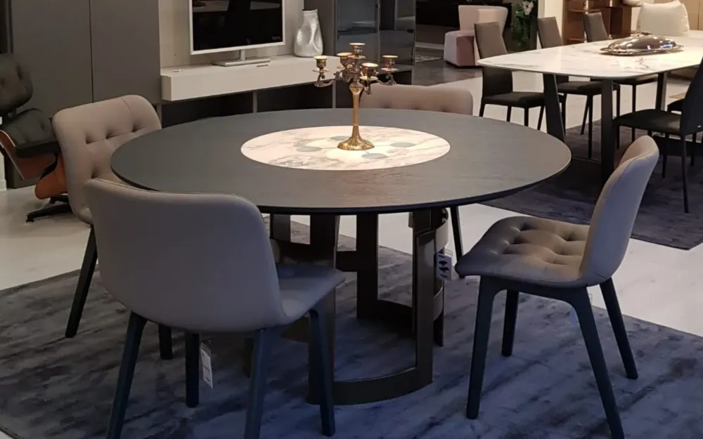 Bontempi Tavolo in legno rotondo Imperial ring a prezzo scontato- Tavoli