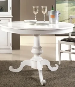 Lion's Tavolo in legno rotondo Tavolo rotondo shabby allungabile in offerta outlet- Tavoli