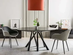 Tavolo in legno rotondo Villa varda in offerta outlet^Md work Clearance