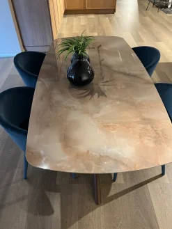 Best Tavolo in marmo ellittico Gemini in offerta outlet Tavoli