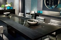 Best Tavolo in marmo rettangolare Tavolo luxury legno e marmo   in offerta outlet Tavoli