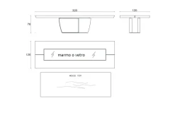 Best Tavolo in marmo rettangolare Tavolo luxury legno e marmo in offerta outlet Tavoli