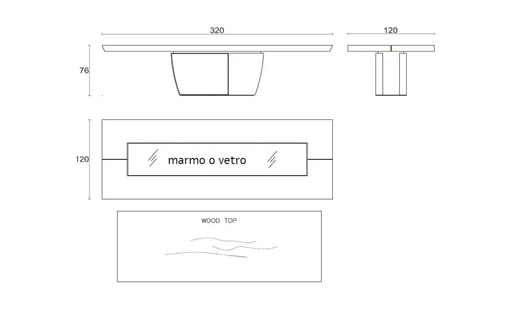 Best Tavolo in marmo rettangolare Tavolo luxury legno e marmo in offerta outlet Tavoli