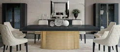 Md work Tavolo in metallo rettangolare Tavolo luxury gold italian table in offerta outlet- Tavoli