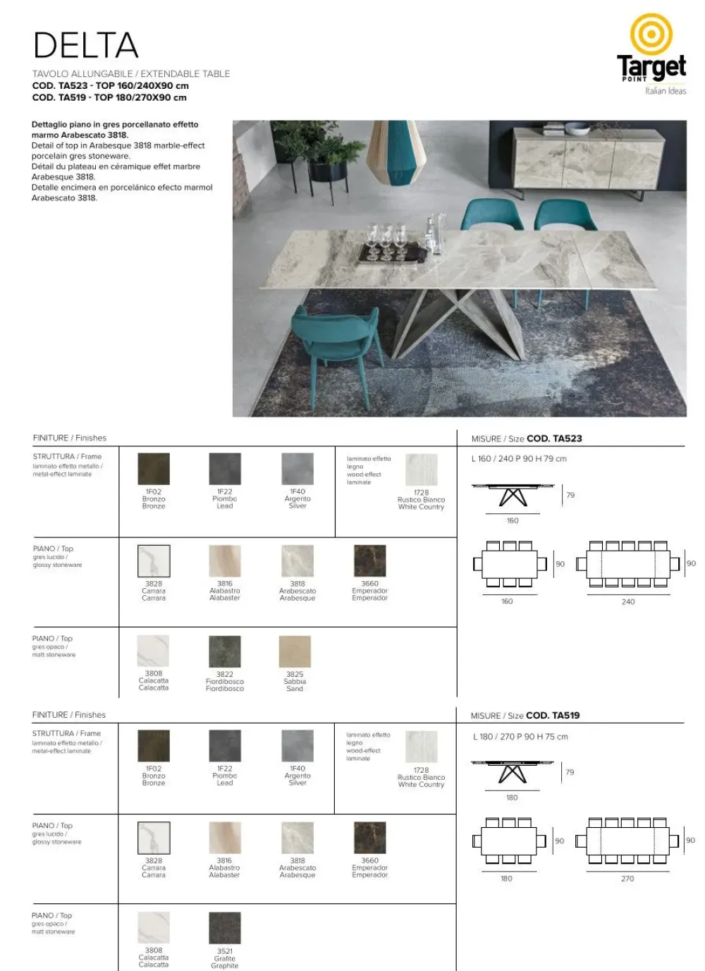 New Tavolo in offerta outlet modello Delta * di Tavoli