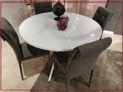 Connubia Tavolo in offerta outlet modello Giove cb-4739 d120 di- Tavoli