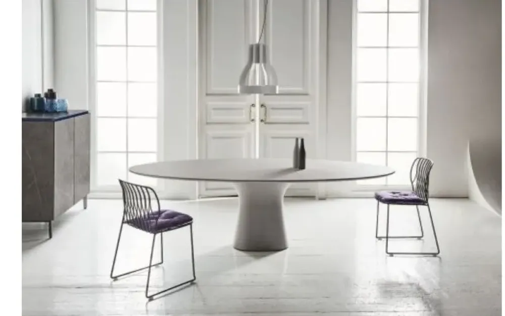 Bontempi Tavolo in pietra ellittico Podium a prezzo ribassato- Tavoli