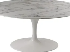Artigianale Tavolo in pietra ovale Saarinen made in italy 199x121 in offerta outlet- Tavoli