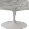 Tavolo in pietra ovale Saarinen made in italy 160x110 a prezzo scontato^Artigianale New