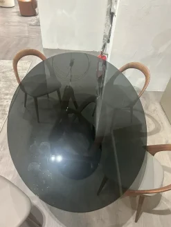 Clearance Tavolo in vetro ellittico Infinity in offerta outlet Tavoli