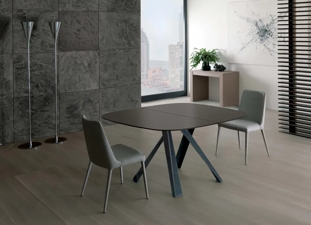 Sale Tavolo in vetro quadrato Bombo allungabile a prezzo scontato Tavoli