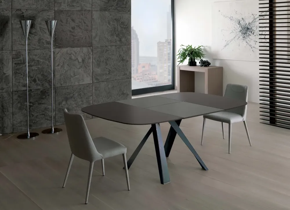 Sale Tavolo in vetro quadrato Bombo allungabile a prezzo scontato Tavoli