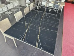 Best Tavolo in vetro rettangolare Random marble a prezzo scontato Tavoli