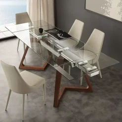 Tavolo in vetro rettangolare Gaudi * in offerta outlet^La Seggiola