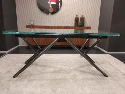New Tavolo in vetro rettangolare Bridge a prezzo ribassato Tavoli