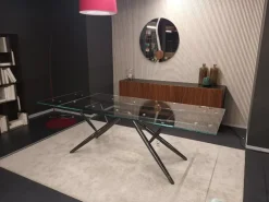 New Tavolo in vetro rettangolare Bridge a prezzo ribassato Tavoli