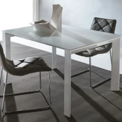 La Seggiola Tavolo in vetro rettangolare Silver 629 * in offerta outlet- Tavoli