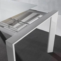 La Seggiola Tavolo in vetro rettangolare Silver 629 * in offerta outlet- Tavoli