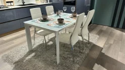 Outlet Tavolo in vetro rettangolare Diamante in offerta outlet Tavoli