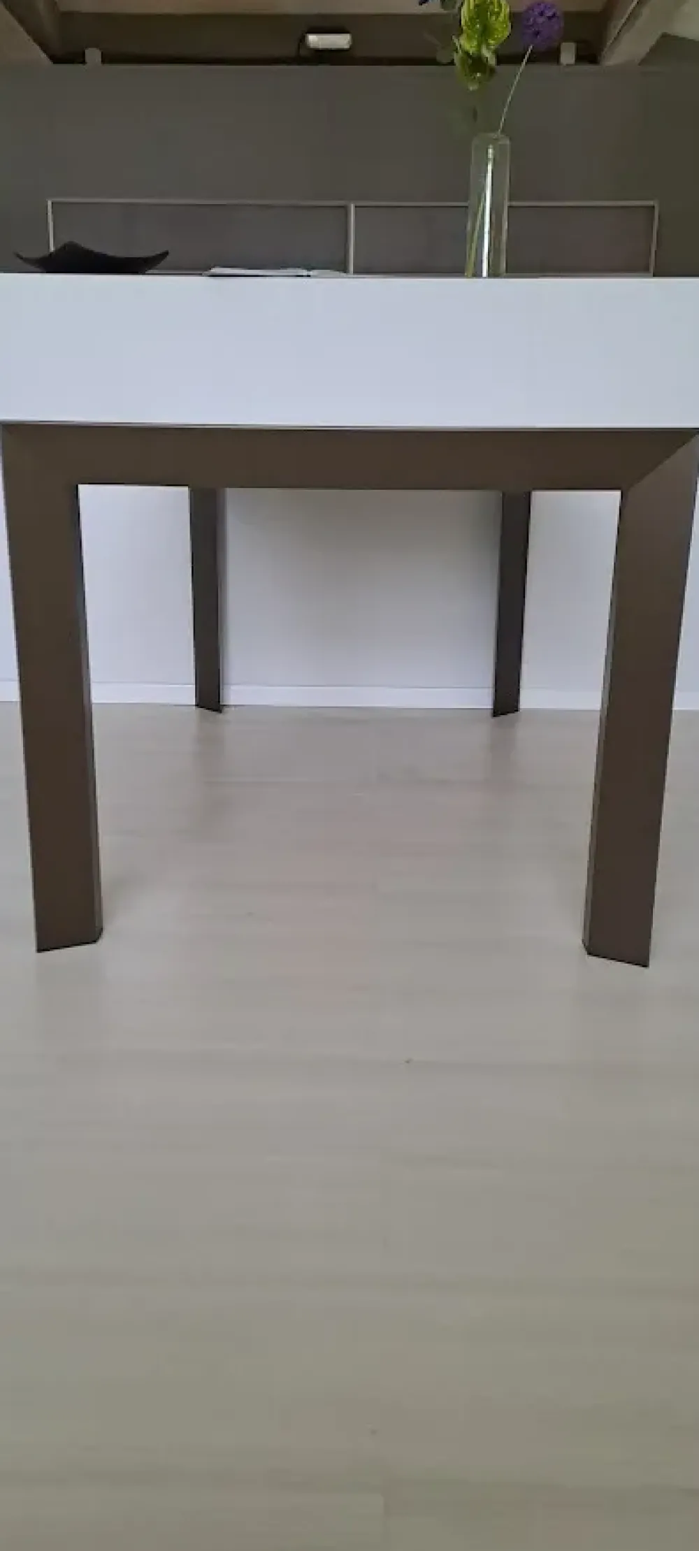 New Tavolo in vetro rettangolare Genio in offerta outlet Tavoli