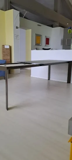 New Tavolo in vetro rettangolare Genio in offerta outlet Tavoli