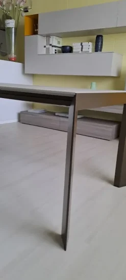 New Tavolo in vetro rettangolare Genio in offerta outlet Tavoli