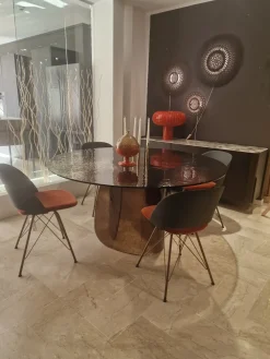 Nature Design Tavolo in vetro rotondo Blur a prezzo ribassato- Tavoli