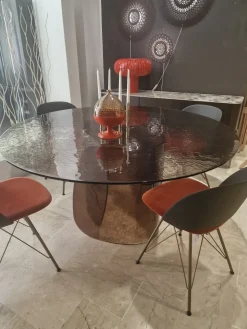 Nature Design Tavolo in vetro rotondo Blur a prezzo ribassato- Tavoli