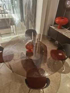 Nature Design Tavolo in vetro rotondo Blur a prezzo ribassato- Tavoli