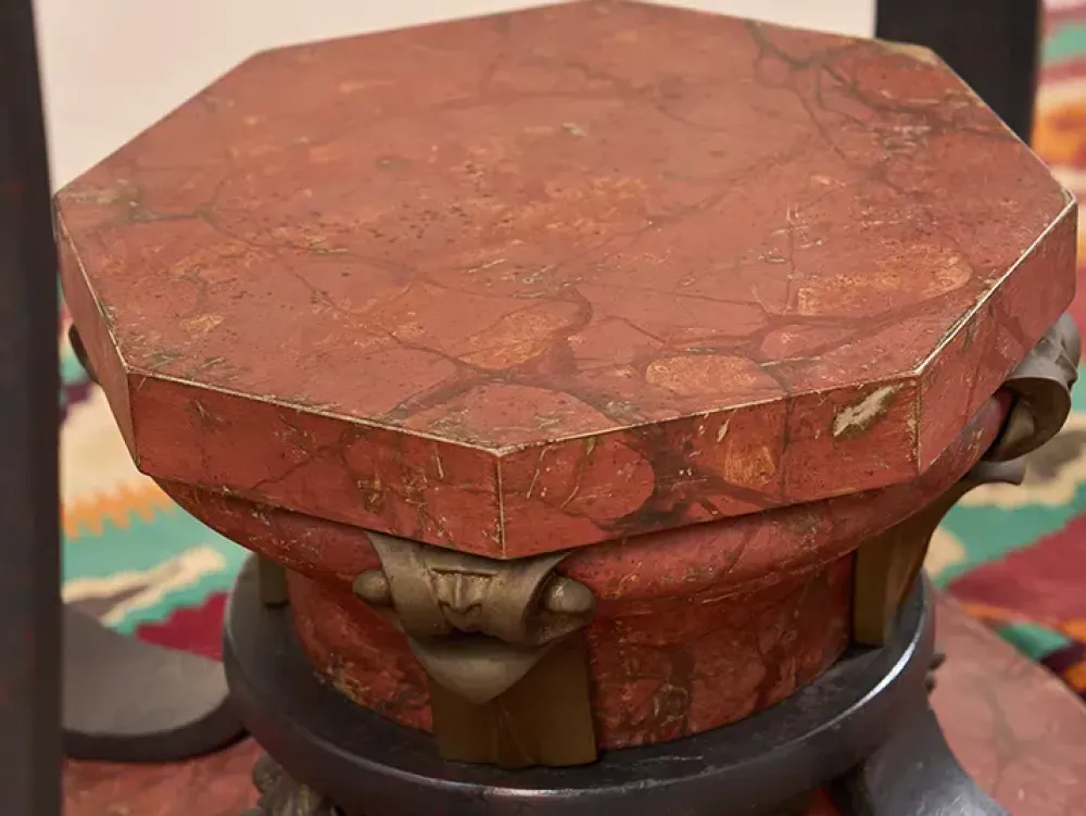 Artigianale Tavolo in vetro rotondo Irene in offerta outlet- Tavoli