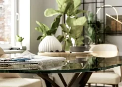 Online Tavolo in vetro sagomato Diago a prezzo scontato Tavoli