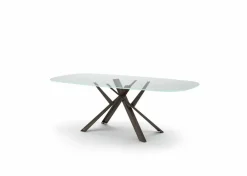 Online Tavolo in vetro sagomato Diago a prezzo scontato Tavoli