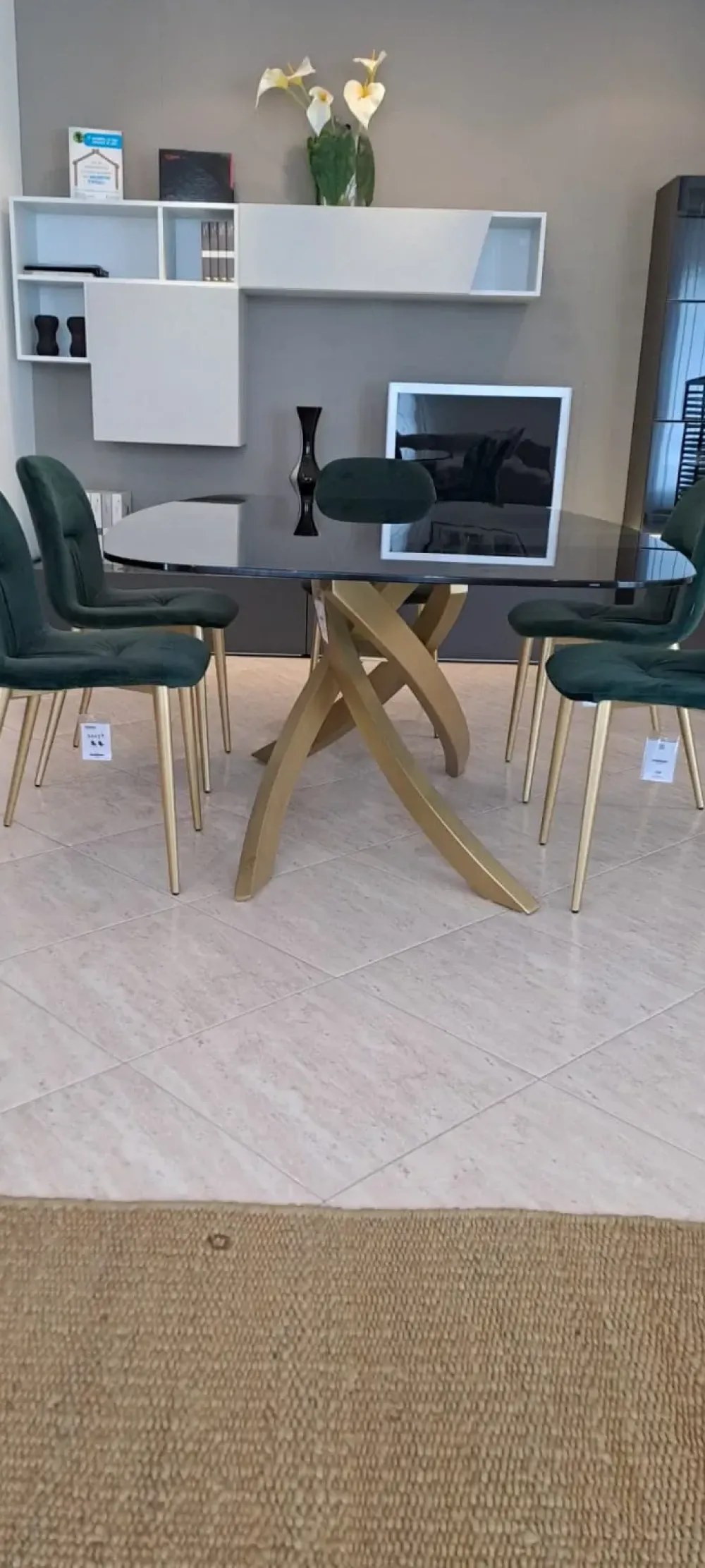 Online Tavolo in vetro sagomato Artistico in offerta outlet Tavoli