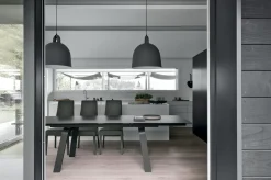 Collezione esclusiva Tavolo Marte in vetro Allungabile- Tavoli