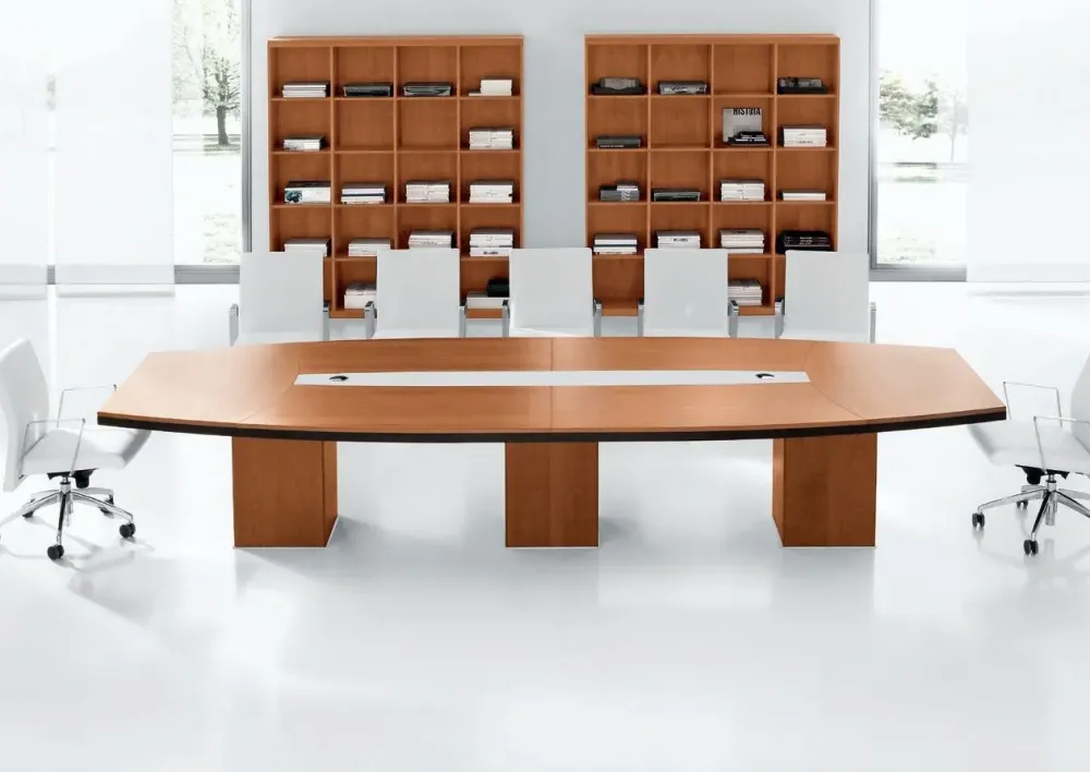 Tavolo Tavolo da riunione con passacavi PREZZI OUTLET -35%^Md work Outlet