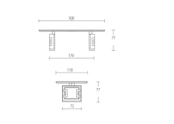Clearance TAVOLO Luxury italia nabuk e marmo SCONTATO a PREZZI OUTLET Tavoli
