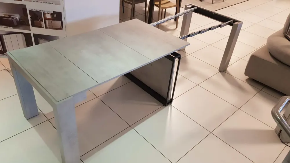 Outlet Tavolo Micro beton in legno Allungabile Tavoli