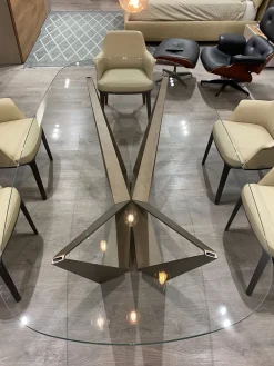 Tavolo ovale a quattro gambe Skorpio scontato^Cattelan Italia Best