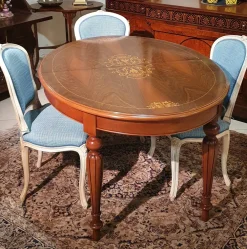 Tavolo Ovale allungabile di scontato del 50%^Artigianale Outlet