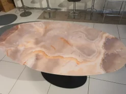 Tavolo ovale allungabile One a prezzo scontato^Ozzio New