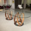 Tavolo ovale in vetro Infinity di in Offerta Outlet^Porada Outlet