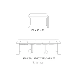 TAVOLO  Maxima SCONTATO a PREZZI OUTLET^Ozzio New