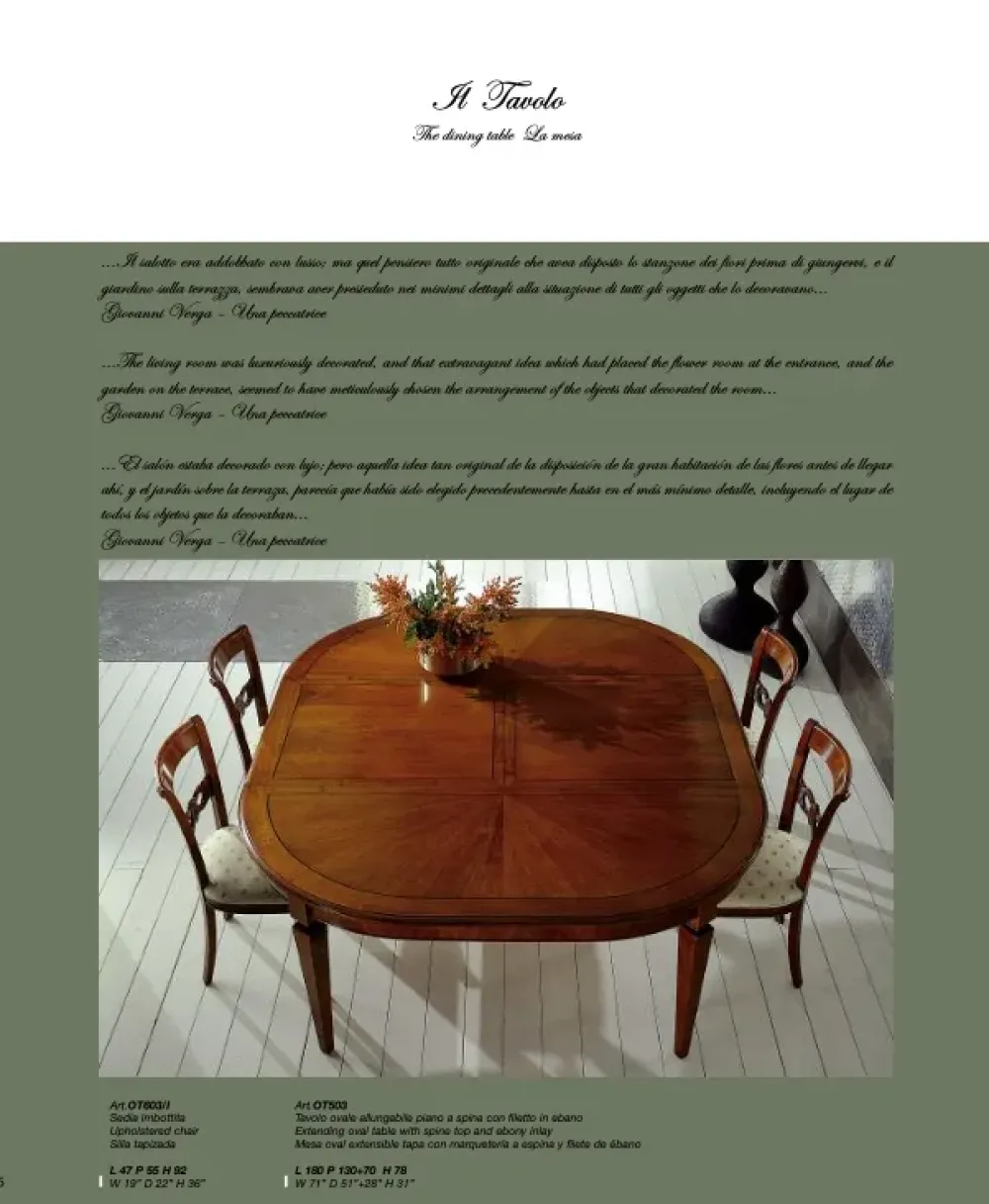 Parlani Tavolo Ot503 PREZZI OUTLET -60%- Tavoli