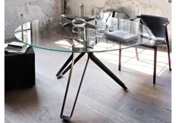 Lema Tavolo 3pod in vetro Fisso- Tavoli