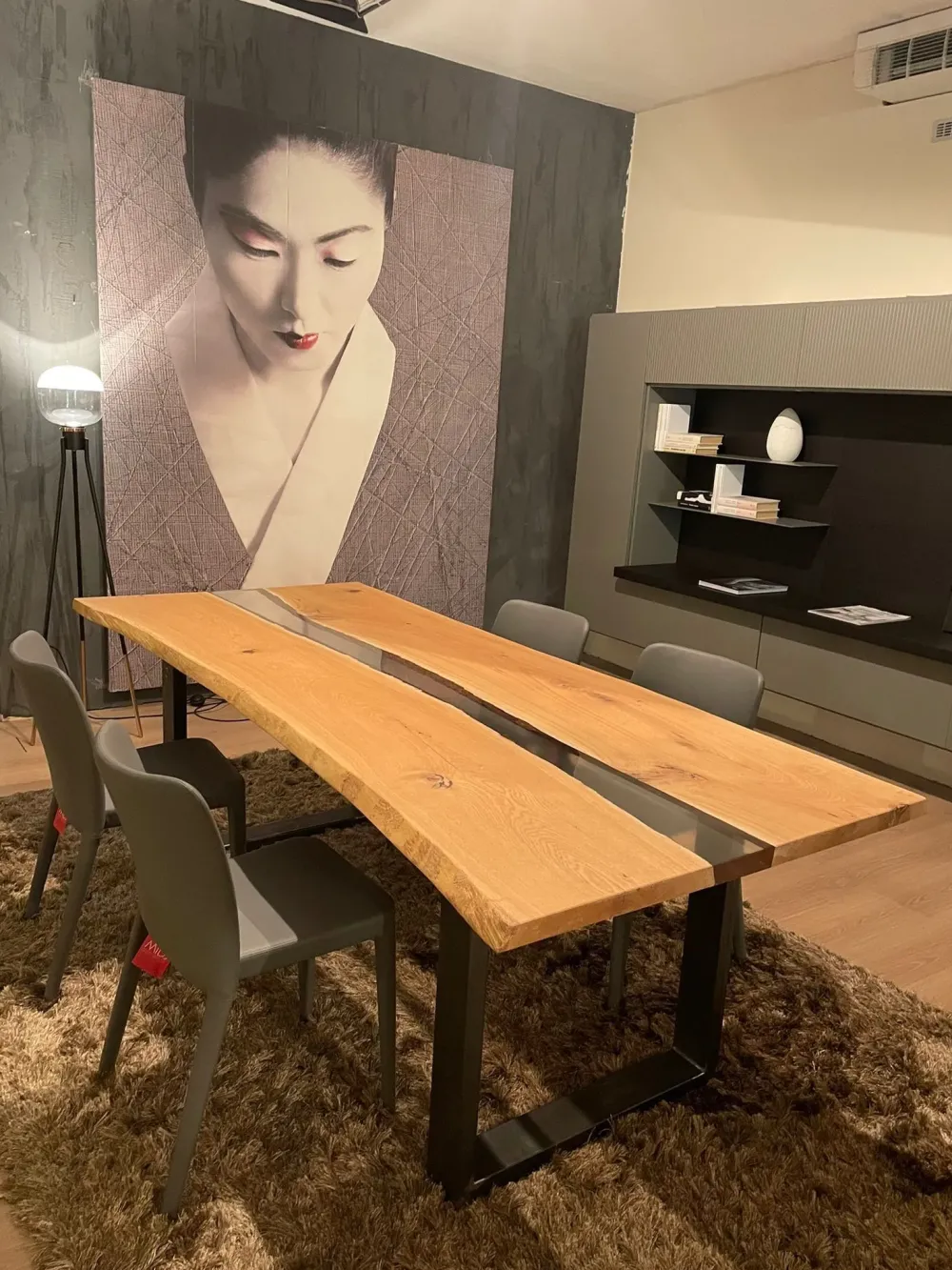 Sale Tavolo Resina le trasparenze in legno Fisso scontato 53% Tavoli