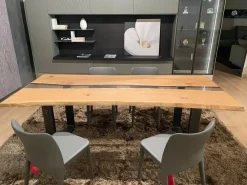 Sale Tavolo Resina le trasparenze in legno Fisso scontato 53% Tavoli