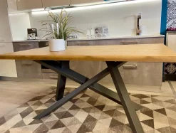 FGF Mobili Tavolo rettangolare a cavalletto Walking groove Fgf scontato- Tavoli